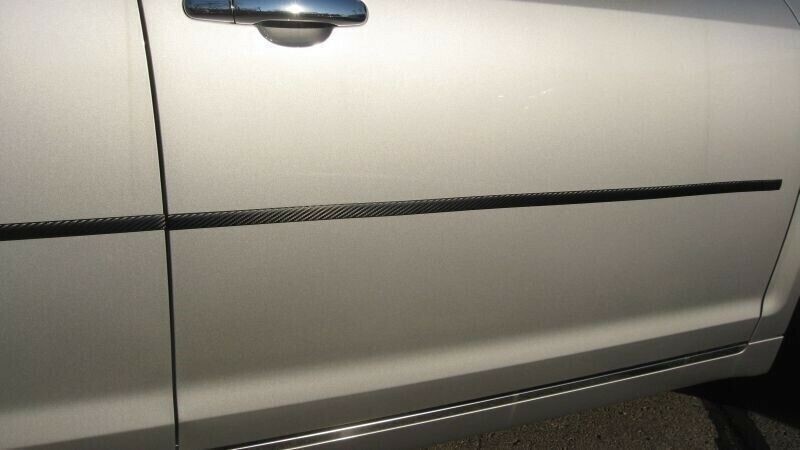 FITS MASERATI BLACK CARBON FIBER SIDE DOOR TRIM BODY MOLDING KIT SET 2 OR 4 DOOR