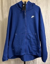 Nike NSW Tech Fleece Hoodie Indigo Blue Zip Up Hoodie 928483-438 - Size XXL NEW