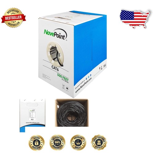 Indoor/Outdoor 500ft Ethernet Cable, 23AWG - High Performance for All Devices - 第 1/4 張圖片