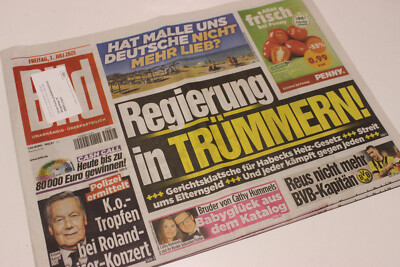 BILDzeitung 07.07.2023 Juli Geburt Geburtstag   Roland Kaiser KO Tropfen