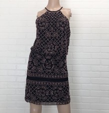 NWT $309 AQUA Womens Black Studded Party DRESS 2