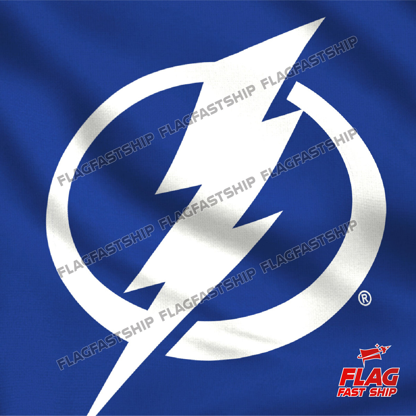 Tampa Bay Lightning Flag 3x5 FT Logo Banner w Grommets NHL FREE