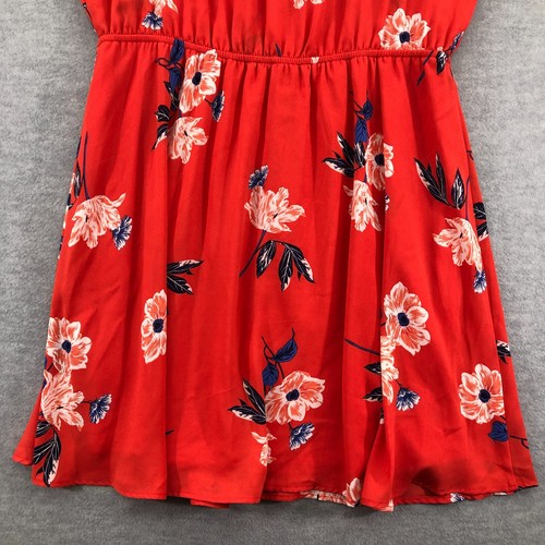 Maurices Red Floral Dress Womens Sleeveless plus Size 0 - Picture 11 of 11