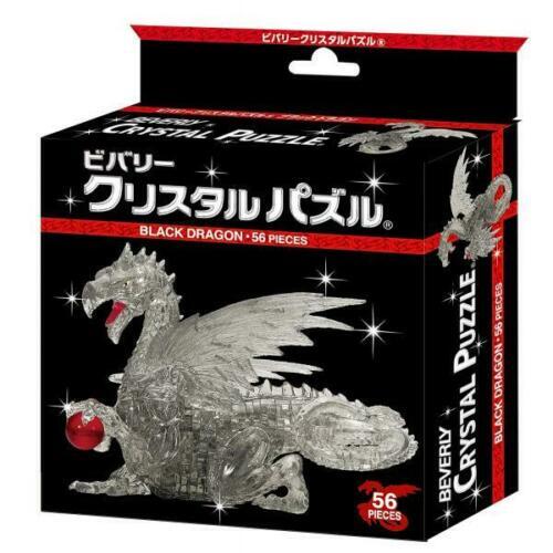 New BEVERLY 56 Piece Crystal Puzzle Black Dragon from Japan - Picture 2 of 7