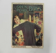 THE OPEN ROAD FOR BOYS | THE CLOAK OF DARKNESS -SEPTEMBER 1938- *GOOD CONDITION*