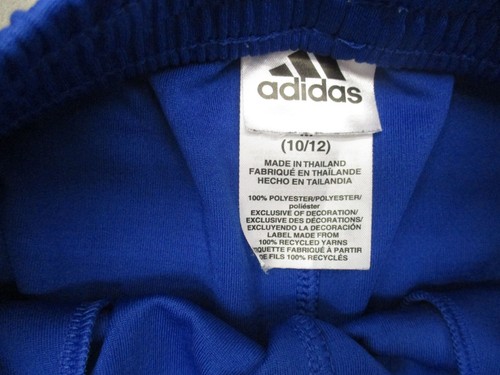 ADIDAS Size M (10-12) Boys Stretch Waist Pocket Drawstring Running Shorts 182 - Picture 3 of 7