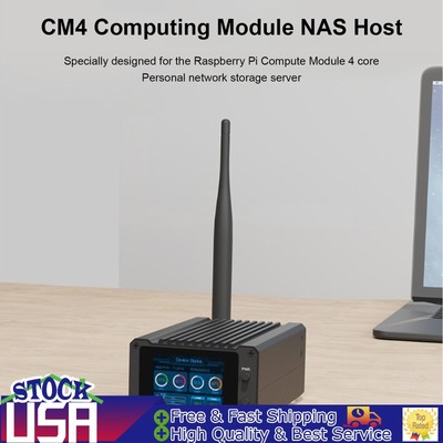 CM4 Computing Module NAS Network Storage Server SATA Interface 2'' LCD Screen US