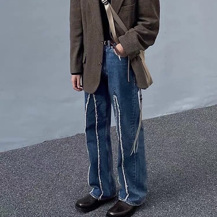 Slash Denim High-mid Waist Our Legacy Washed Straight Jeans Slash Denim High-mid Waist Our Legacy Washed Straight Jeans