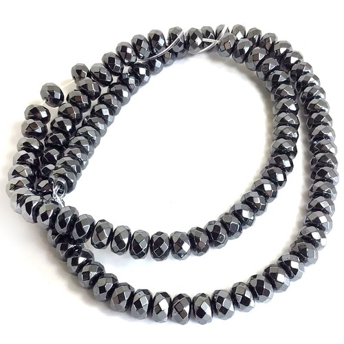 Distanziatore rondelle sfaccettate nero lucido perline sciolte 15" 3 mm 4 mm 6 mm 8 mm - Foto 31 di 51