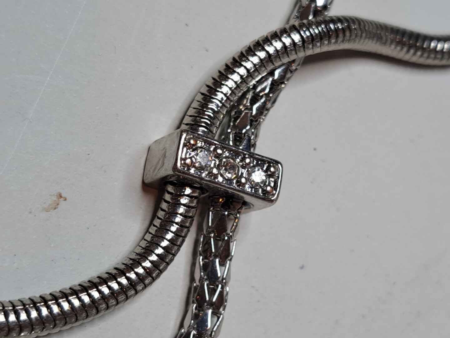 Chico's Silvertone Statement Pendant Ingot Tassel… - image 11