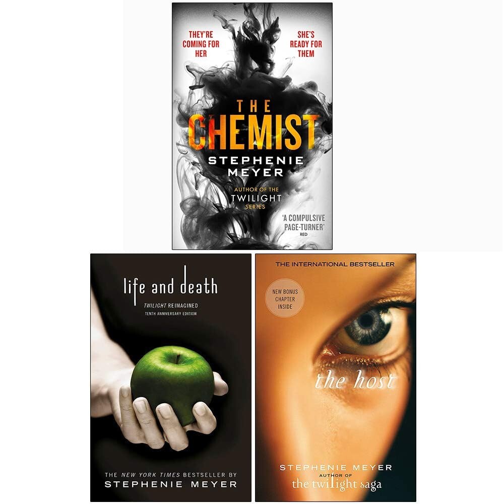 Stephenie Meyer 3 Books Collection Set The Chemist,Life and Death,The Host NEW