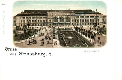 AK * greeting from Strasbourg i.E. - Station (AB)20706