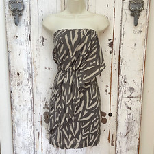 Gap Size 0 Woman's Beige Taupe Brown Strapless Wrap Casual Party Sundress Dress