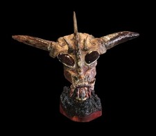 Alien Demon Head Antler/skull Sculpture 