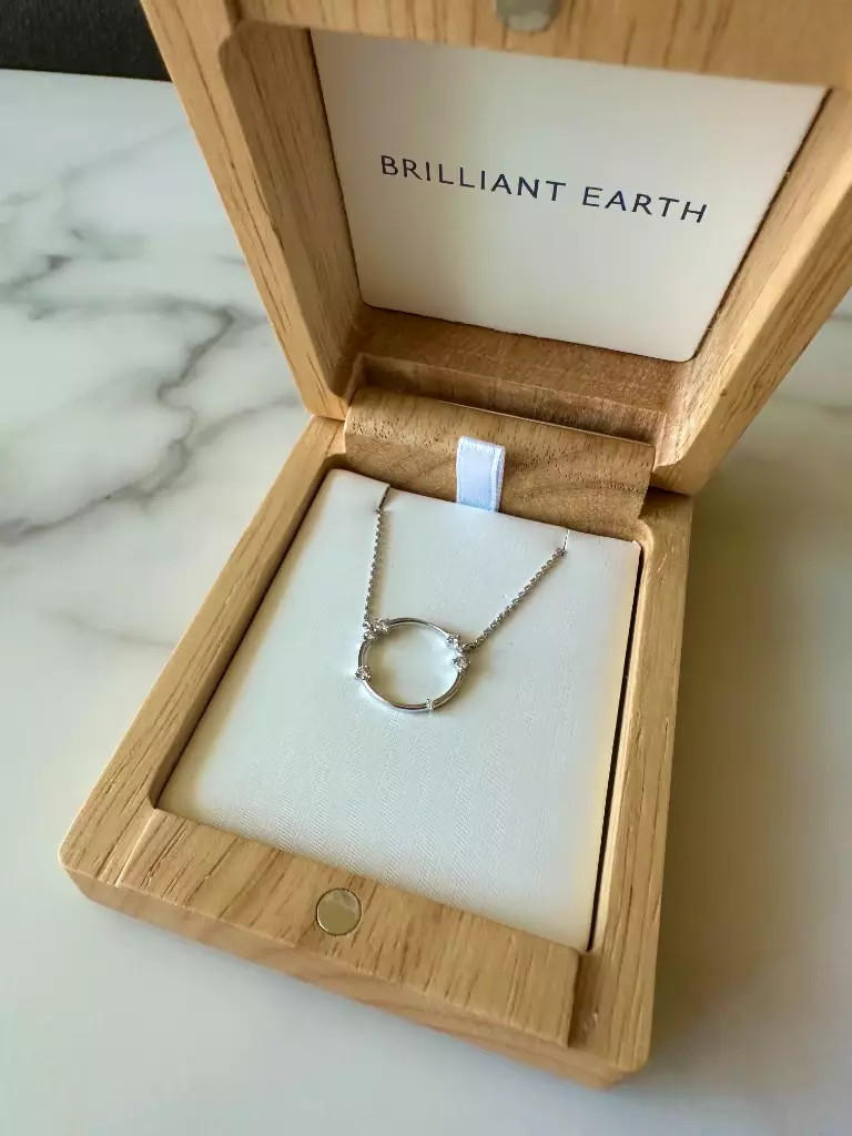 Brilliant earth diamond necklace deals