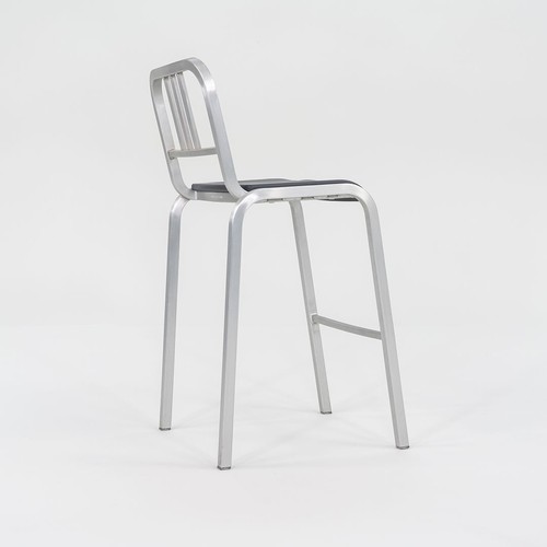 2022 New Nine-O Bar Stools by Ettore Sottsass for Emeco w/ Upholstery 18x Avail - Picture 3 of 11