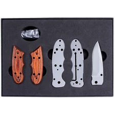 Framelock Knife Kit - Model FLX25 - DIY Folding Knife Parts Kit - (Gift Boxed)