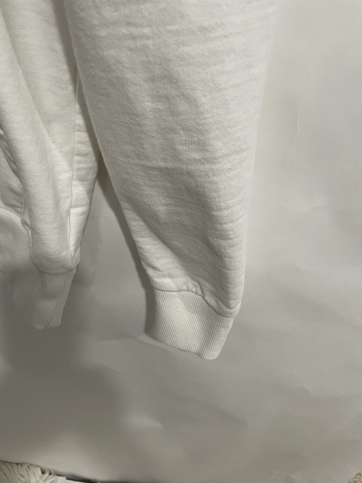 OFF WHITE Oaklay Felpa con Cappuccio Pullover Panna Taglia XL Donna 100% Cotone