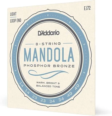 D'Addario EJ72 Mandola Fosforo Bronzo J72 Corde leggere 14-49