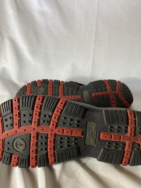Ozark Trail Mens Sandals Hook & Loop Open Toe Flip Flop Style Size 13 Black/Gray | eBay