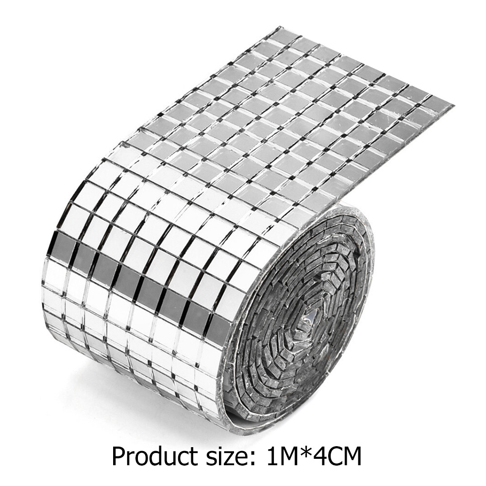 Glass Mirror Mosaic Tiles Stickers SelfAdhesive Decal Decor Craft