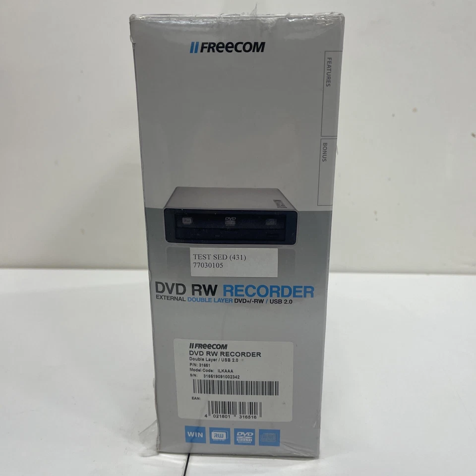 Grabadora externa de doble capa Freecom DVD RW, (Nueva en caja) Foto 4 de 4