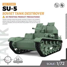 SSMODEL SS72585 1/72 25mm Military Model Kit Soviet SU-5 Tank Destroyer