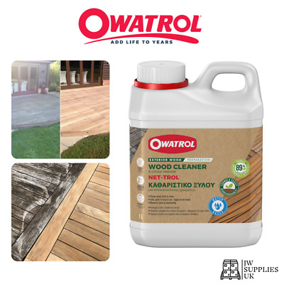 Owatrol Net-Trol wasserbasierter Außen-Holzreiniger & Farbrestaurator 1L