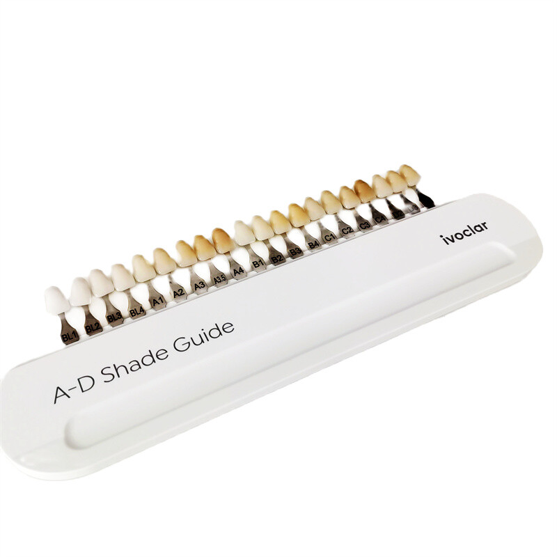 1pc Ivoclar Vivadent Dental Bleach Teeth A-D 20 Colors Shade Guide IPS Material