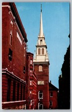 Postcard Old North Church Salem Street Boston...