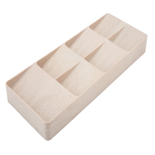 Compartment Cutlery Organizer 15.87 L x 6.22 in Natural
