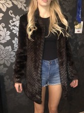 Faux Fur Coat Size 10