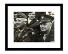 George S Patton 8x10 photo with Dwight Eisenhower general WW2 world war II
