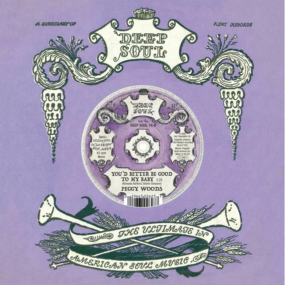 MAXINE WELDON / PEGGY WOODS "I'M THE OTHER HALF OF YOU c/w YOU'D BETTER BE" DEEP - Image 2 of 2