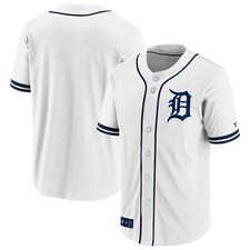 MLB Trikot Detroit Tigers wei&szlig; Franchise Supporter Poly Baseball Jersey