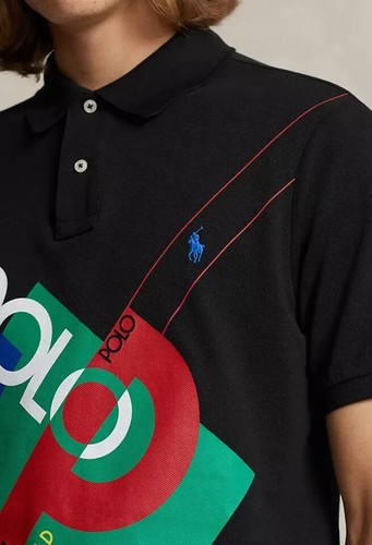 New Polo Ralph Lauren Men Classic Fit Mesh Polo Shirt Polo Match 67 Print, M - Picture 4 of 9