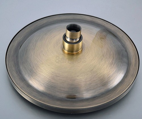 Cabezal de ducha de lluvia con tapa redonda ahorro de agua bronce antiguo de 8 pulgadas para baño 8sh254 - Imagen 1 de 8