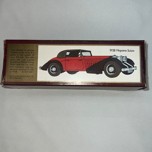 Matchbox MODELS OF YESTERYEAR RED 1938 HISPANO SUIZA 1:48 Scale In original box - Picture 8 of 9