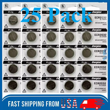 25 x Fresh Energizer CR2032 3V Lithium Coin Cell Button Battery CR 2032 ECR2032
