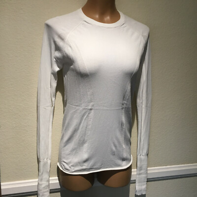 3.1 Phillip Lim Off White Long Sleeve Pullover Knit Stretch Top - Women's S