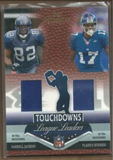 2007 Prestige League Leaders #19 Darrell Jackson/Plaxico Burress Jersey 36/250