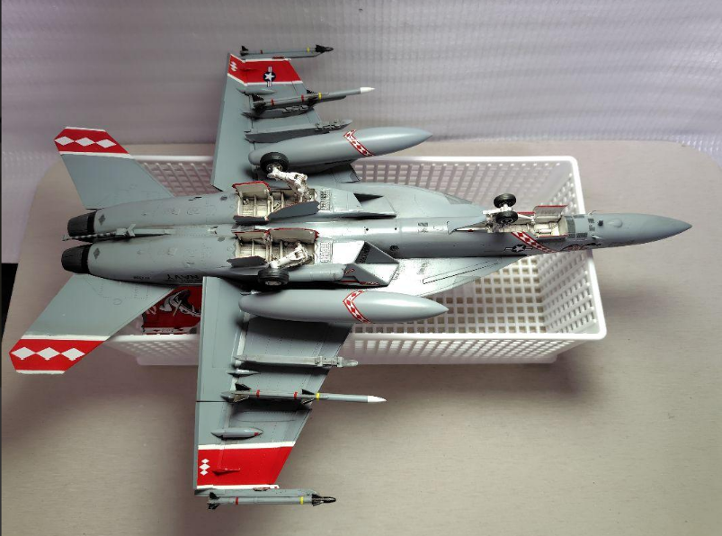 Built & Painted Hasegawa 1/48 U.S.Navy F/A-18F VFA-102 Built & Painted Hasegawa 1/48 U.S.Navy F/A-18F VFA-102