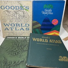 LOT 4 Vintage Goode's World Atlas HC - 1953, 60, 64, 71 9th, 11th, 12th, 13th ed