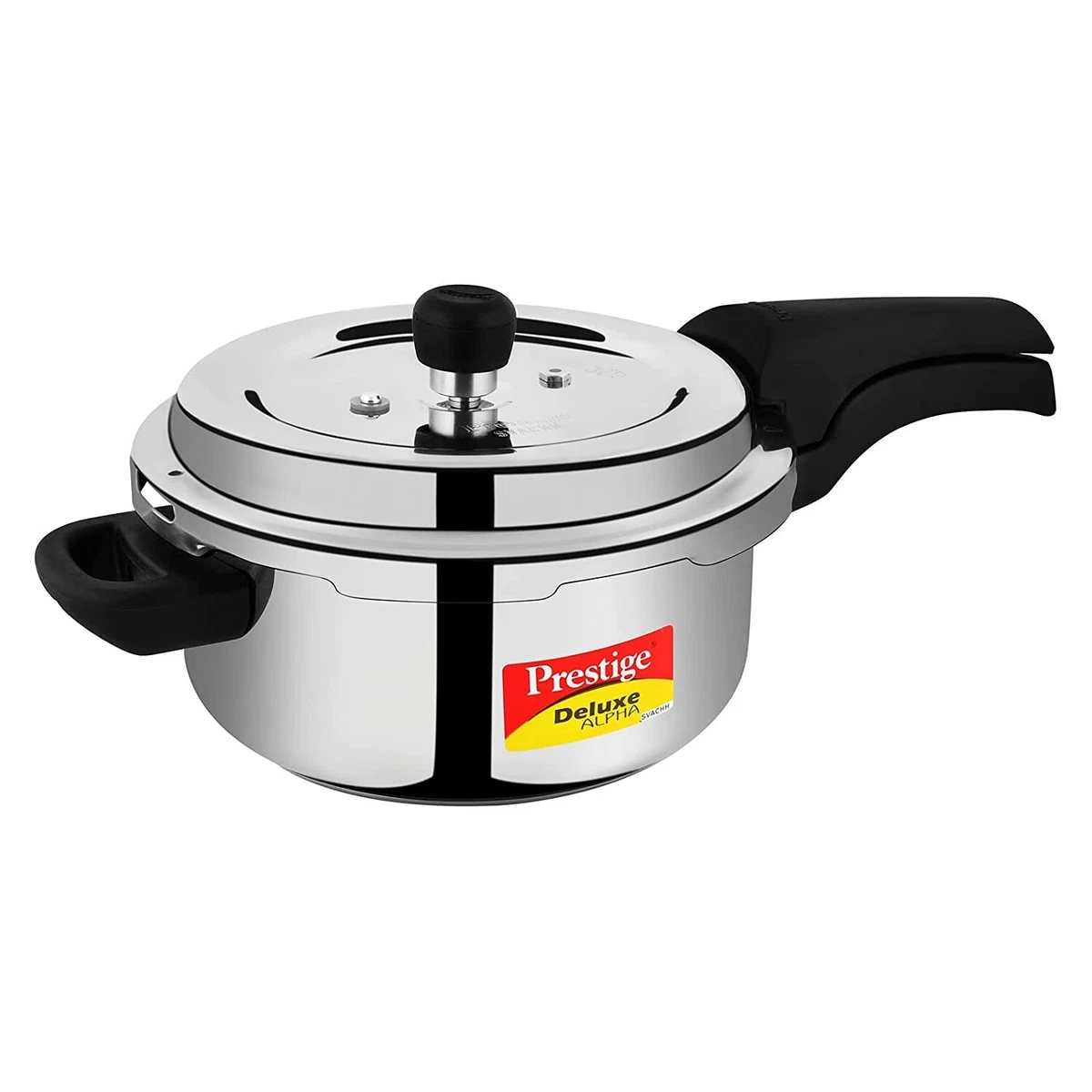 Prestige Deluxe Alpha Svachh Stainless Steel Spillage Control Outer Lid 3 L