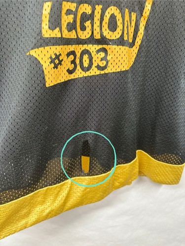 Vintage Hockey Jersey Fridley American Legion Post 303 Minnesota Black Yellow L - Picture 4 of 14