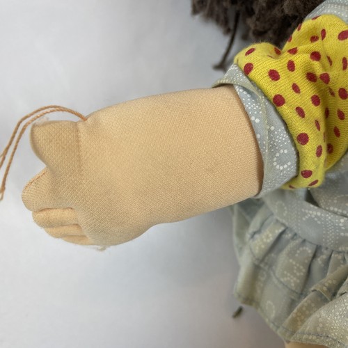 VINTAGE 1991 HASBRO CABBAGE PATCH KID CRIMP N’ CURL DOLL BROWN HAIR BLUE EYES - Picture 3 of 10