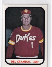 Del Crandel 1981 TCMA Minor League Card # 24 Dukes