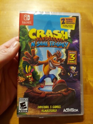 Crash Bandicoot: N. Sane Trilogy Nintendo Switch BRAND NEW FACTORY SEALED