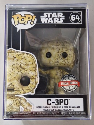 Funko Pop! Star Wars - C-3PO (Futura-Special Edition) mit Hard Stack #64