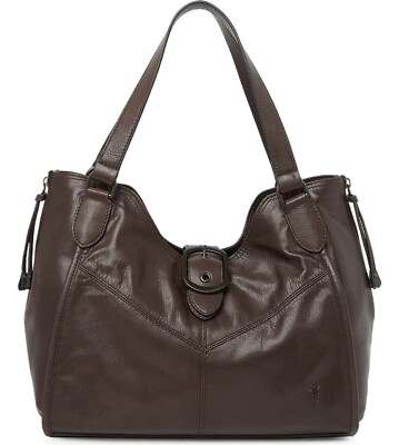 Frye Gina Leather Tote Handbag, Brown. New.